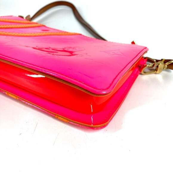 LOUIS VUITTON M91906 Monogram Vernis Fluo Lexington Handbag/Shoulder Bag/Acce... - Picture 12 of 14